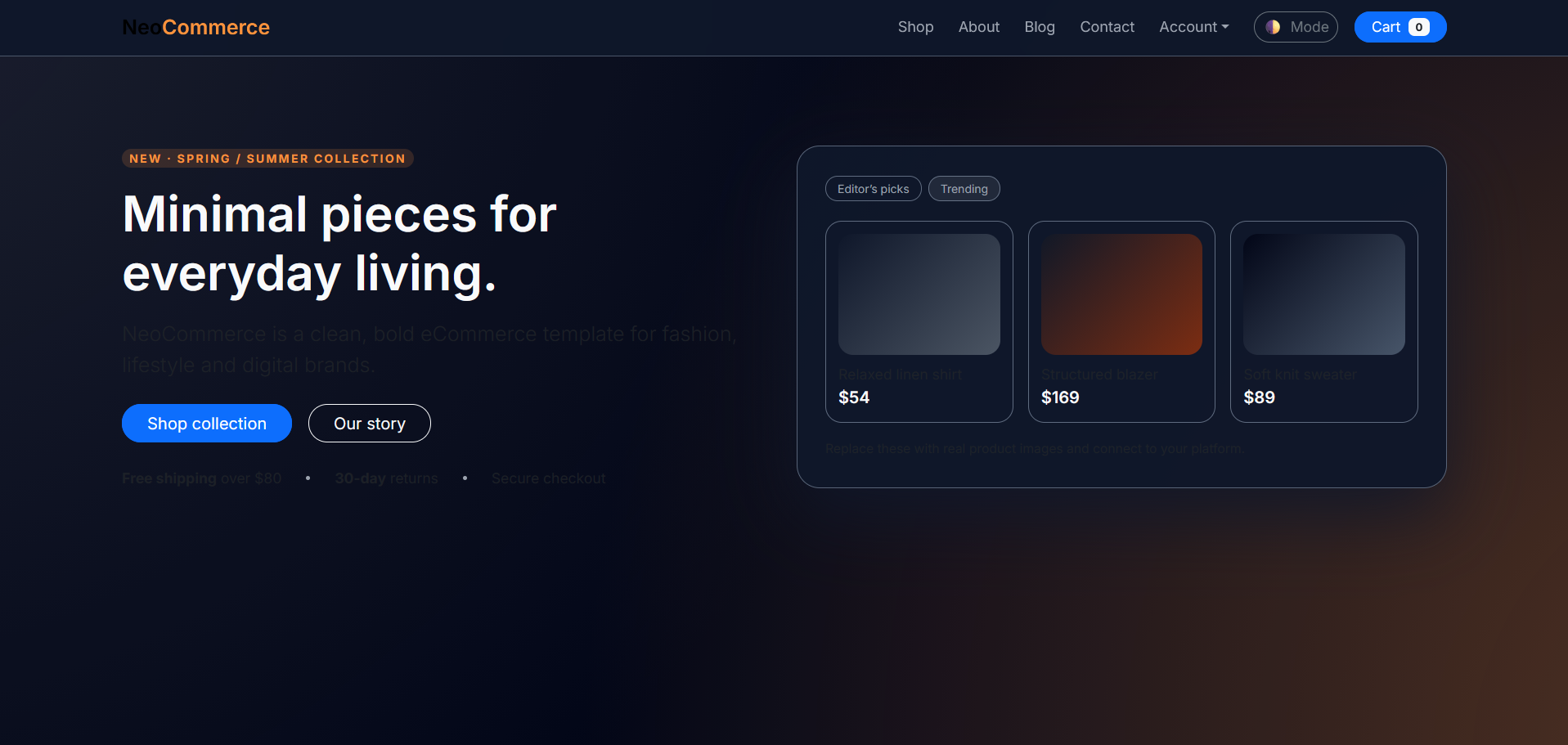 cart multipage